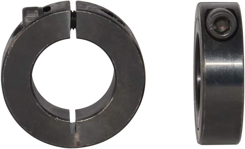 AZSSMUK Single Split Clamp-On Shaft Collars of Metal Material 1-3/4 inch Bore Set Screw