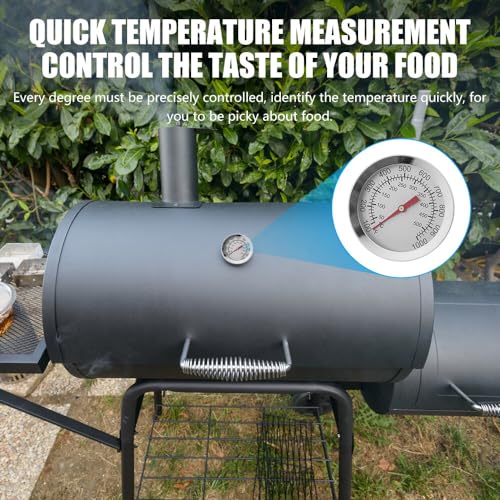 NAVESO 2 Pack BBQ Thermometer, Edelstahl Grill Thermomete, Räucherthermometer, Grillthermometer, Doppelte Temperaturanzeige 50-500℃/100-1000℉ für Alle Grill/Smoker – Bild 4