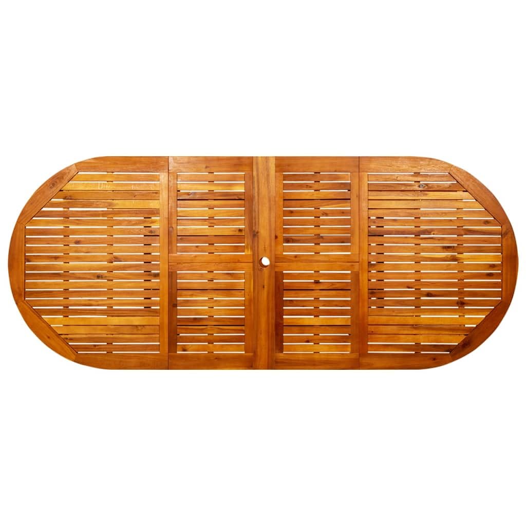 Tavolo da giardino in legno di acacia massiccio, allungabile (160-240) x 100 x 75 cm, superficie trattata ad olio, resistente alle intemperie, durevole, per esterni