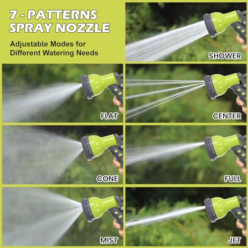 Image of Neptune Simplify Farming Retractable Garden Hose Reel | Secure and Stable Hose Pipe 15 Meters | with 7-Patterns Spray Nozzle | Compact Design for Effortless Storage and Transport - Small