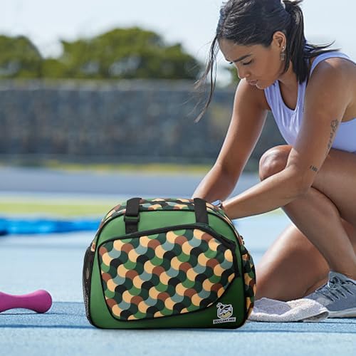 Image of Boulder Bee Pickleball Bags, Premium Pickleball Tote Bag for Girls, Women's Hand /Shoulder Gym Bag w Water Bottle Holder, with Pickleball Racquet /Paddle Holder