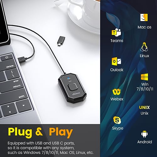 Jiggler de ratón indetectable tipo C para mantener el PC siempre activo 4