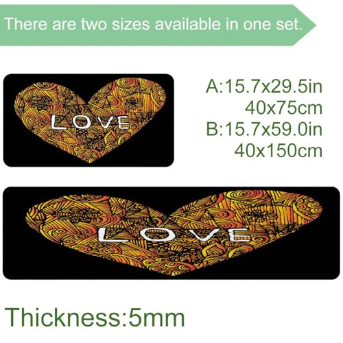 Tapis de cuisine absorbants lavables et antidérapants