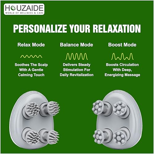 Image of HOUZAIDE Smart Scalp Massager Sparsh for Hair Growth | Help in Hair Fall and Dandruff Control |Holi gift options