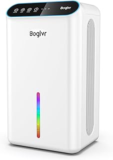 Dehumidifiers, Dehumidifier for Home (85 OZ, 800 sq.ft) Quiet Small Dehumidifier for Bedroom Bathroom Basement with Drain Hose, 3 Gear Timer, Sleep Mode, Auto Shut Off, 7 Color Ambient Light