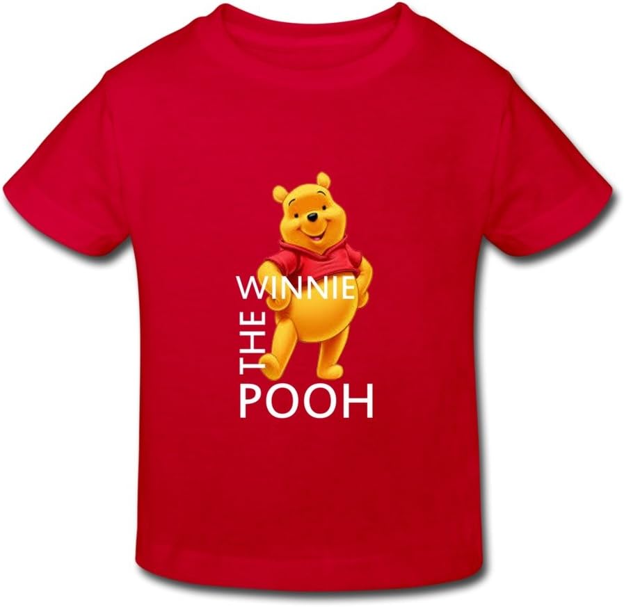 CAILHBABY Kid's Toddler Winnie The Pooh Logo Age 2-6 T-shirt Red 2 Toddler