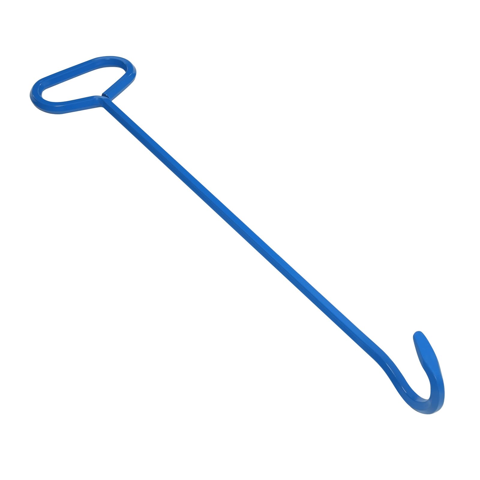 GEYOPMID 4PC Manhole Cover Hook, 440.92 LBS Manhole Hook 30in Single Hook with Inline Handle Hexagonal Alloy Steel Septic Tank Locator Tool for Opening Sewer Manhole Covers, Lifting Septic Tank Covers