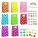 Sacchetti Regalo, 24 Pezzi Sacchetti Carta Colore Sacchetti di carta per feste Sacchetti Colorati Caramelle Sacchetti Con 2 adesivi, Per Compleanni Matrimoni Feste Natale (Punto d'onda)