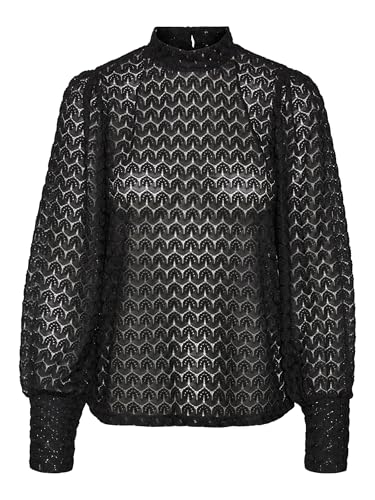 VERO MODA Blusa Femenina Blusa, Negro, M