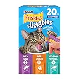 Purina Friskies Lil’ Lickables with Chicken, with Tuna or with Ocean Whitefish Variety Pack Lickable Cat Treats  - 10 oz. (Pack of 20)