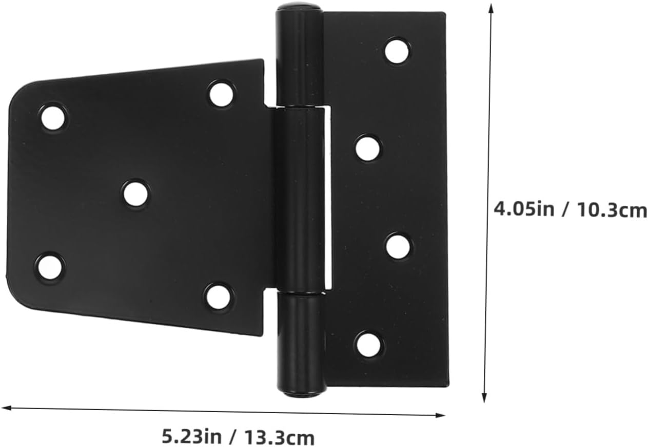 Uonlytech 2pcs Heavy Duty Gate Hinges for Wood Fences and Barn Doors Hinges for Sheds and Outdoor Gates Easy to Install Versatile for Residential and Commercial Use