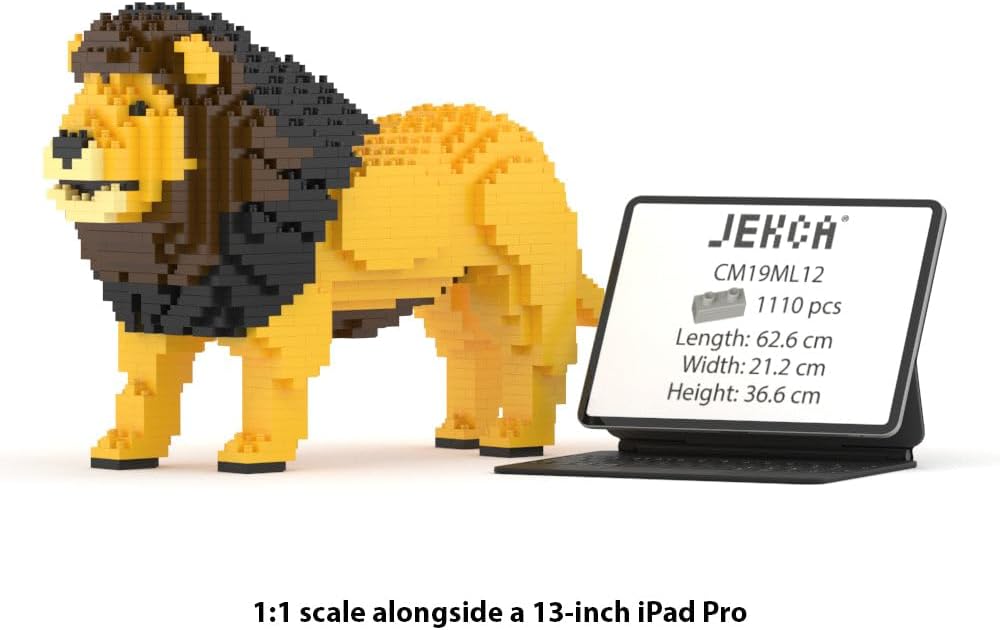 JEKCA Lion 01S | Animal Plastic Building Blocks | Age 14+