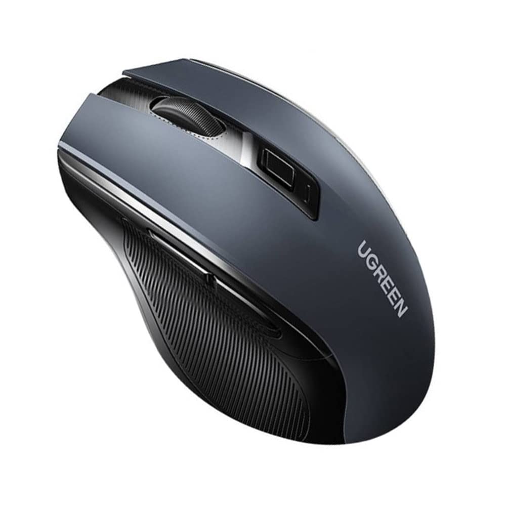 QCYDOBRASIL Mouse Sem Fio Ergonômico 2.4G, 4000dpi, Design Silencioso, Ideal para Escritório e Home Office, 6 Botões, Ajuste de DPI, Compatível com PC, Laptop, Mac - No Brasil