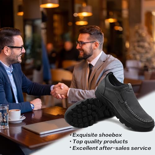 Men Casual Slip On Loafers, Soft and Lightweight Daily Sneaker for Men, Men's Comfortable Moccasin Shoes for Walking, Breathable Comfort Loafer2