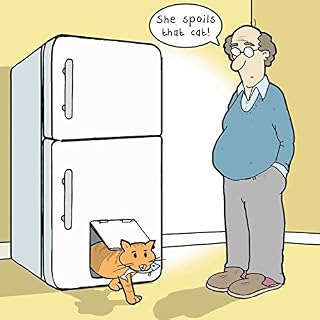 Twizler Funny Card with Spoilt Cat  Blank Card  Happy Birthday Card  Humour Card  Fathers Day Card  Mothers Day Card  Valentines Day Card - Anniversary Card Congratulations Card  New Home Card