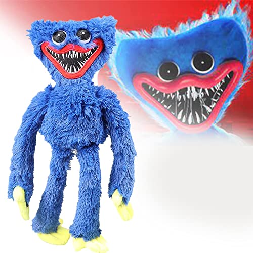 Ulbek Poppy Playtime Plush Toy Set, Poppy Playtime Huggy Wuggy Plushies, Realistic Blue Sausage Monster Horror Doll, Christmas Plush Soft Stuffed Animal Doll, for Game Fanâ€™s Birthday (A)