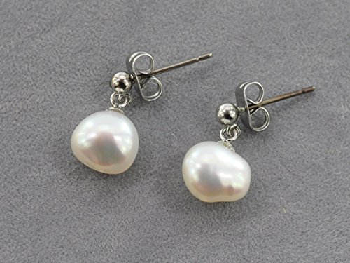 三重県真珠加工販売協同組合『淡水パールバロックピアス』