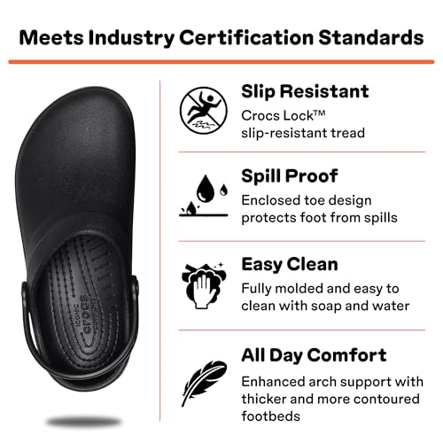 Image of Crocs Unisex Adult Specialist II Work Clogs | Enclosed Toe | Slip Resistant | All Day Comfort