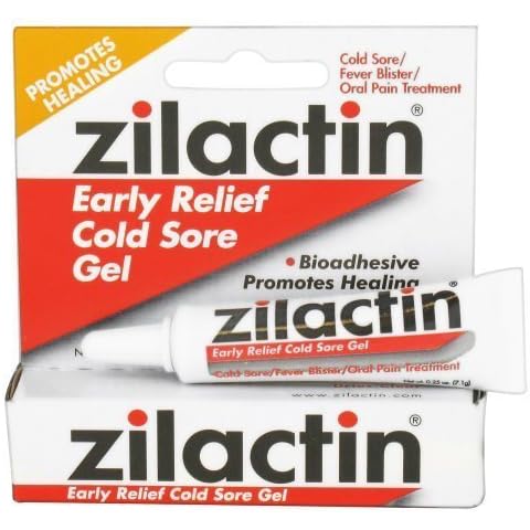Zilactin - Early Relief Cold Sore Gel - 0.25 oz. by Blairex Laboratories Inc Cover