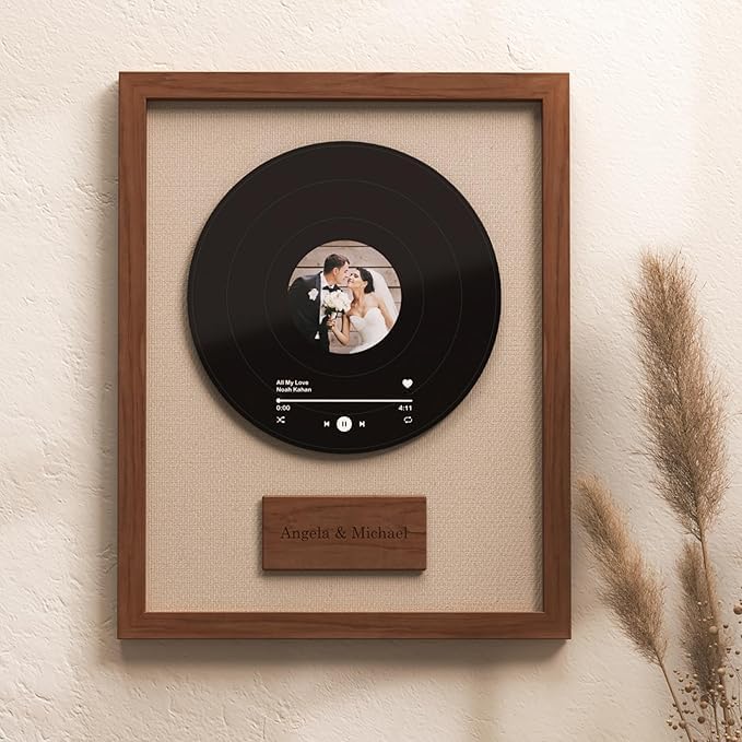 Miniatura 6 de Arte de pared personalizado para grabar Regalo de música personalizado para novio, marido o él Regalo único de aniversario, boda o cumpleaños para