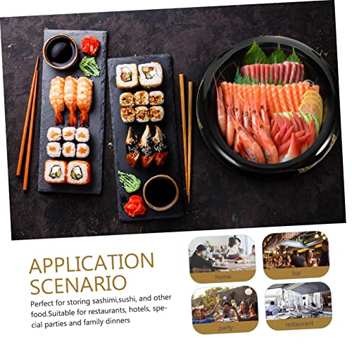 Bandeja para sushi de plástico reutilizable miniatura 4