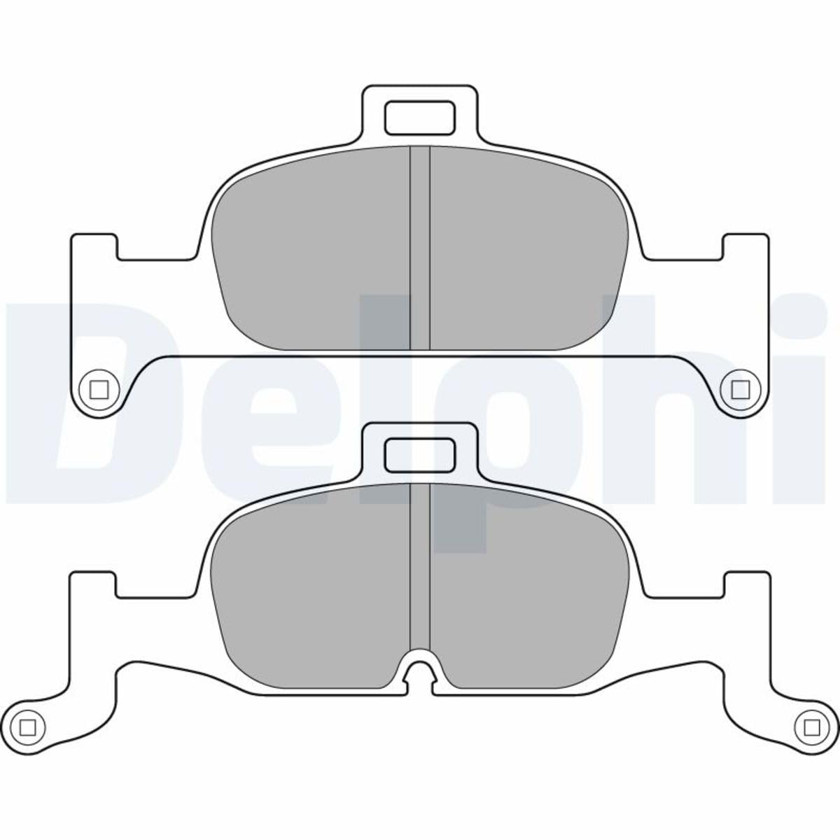 Delphi Fren Balatası Ön Audi A4 1.4/2.0/3.0 15-19, A4 Avant 1.4/2.0/3.0 16-19, A5 Sportback 1.4/2.0/3.0 17, A5 Cabrio 2.0 16 LP3239