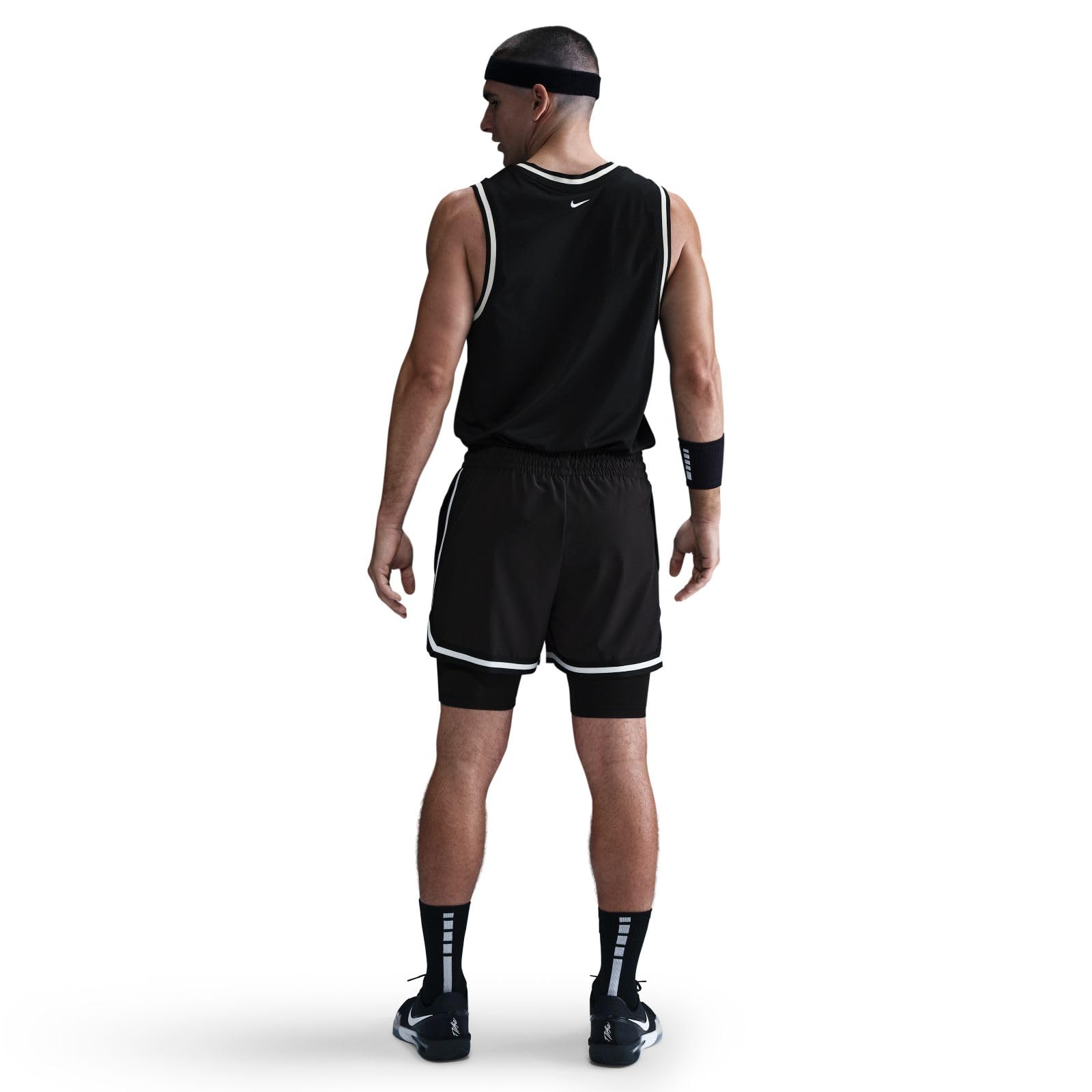 Nike - Nike Dna Dri-Fit 2-in-1-basketballshorts (Ca. 10 Cm, Herren), Dri-Fit Pantaloncini da Basket 2 in 1 (Circa 10 cm, da Uomo) Uomo