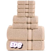 Asciugamano Cotone 100% Beige 38 X 29 Cm, Made In Italy, Set Di 3 Pezzi | Leroy Merlin - Foto 5