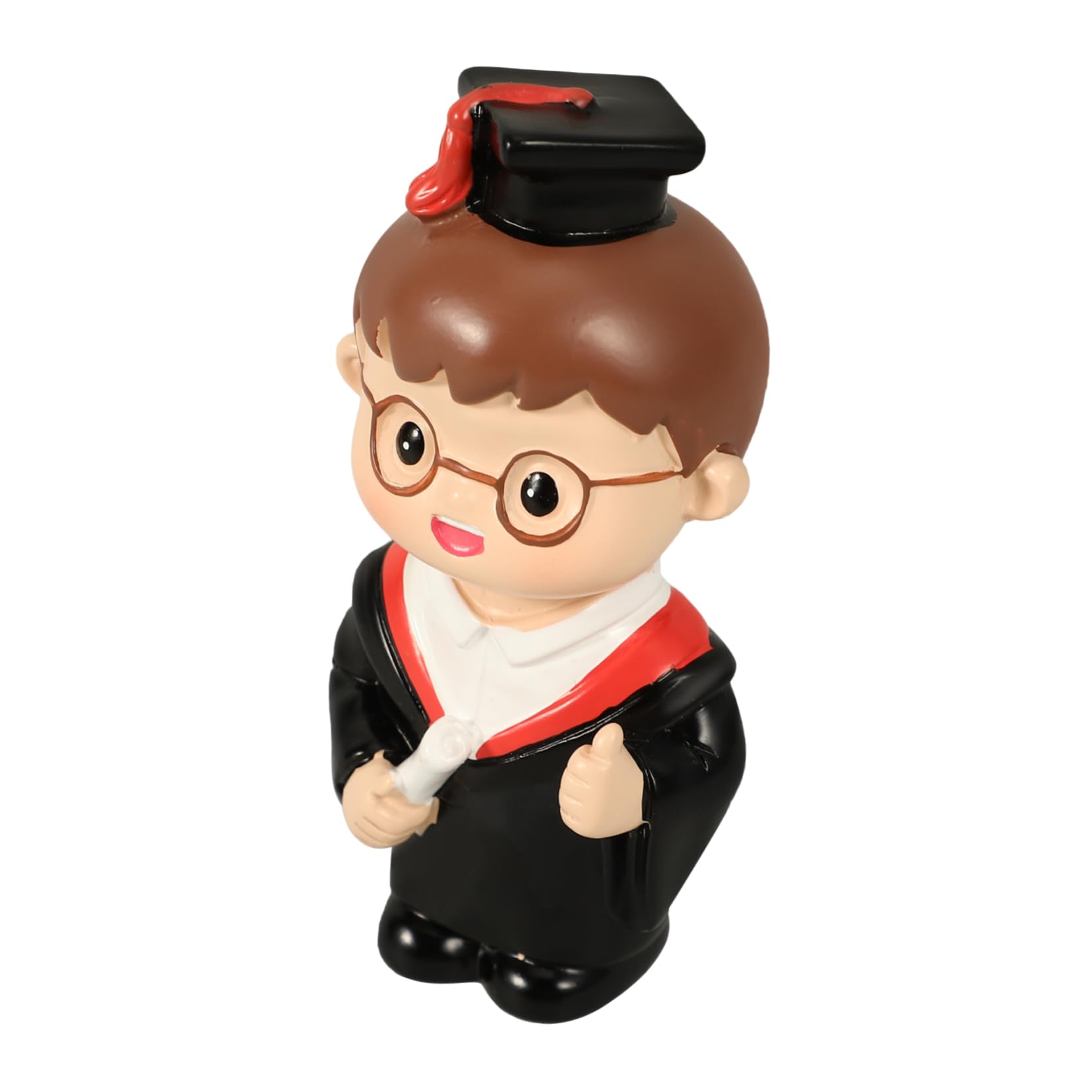 Ciieeo 4stücke Graduation Cake Decoration Resin Figurine Topper Für Abschlussfeiern Essbare Tortendeko Mit Lustigem Design Für Muffins Und Desserts Sicherer Lebensmittelkontakt