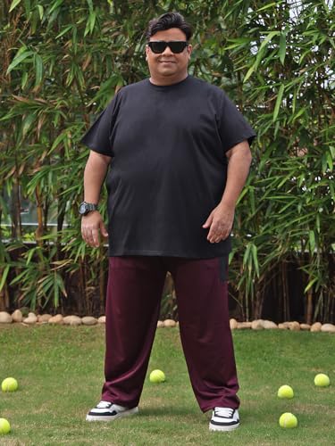 Image of Bigbanana Men Plus Size Belper Solid Trackpant