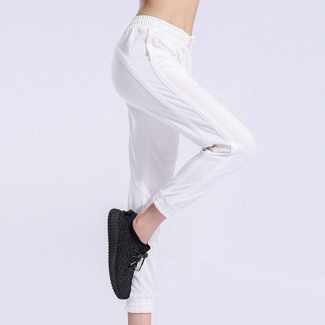 Moda Mallas Pantalones Deportivos Leggings Mujer, Pantalones Deportivos Mujeres Sueltas Transpirables Casuales Pantalones De Yoga De Gimnasio con Bolsillos Elegante