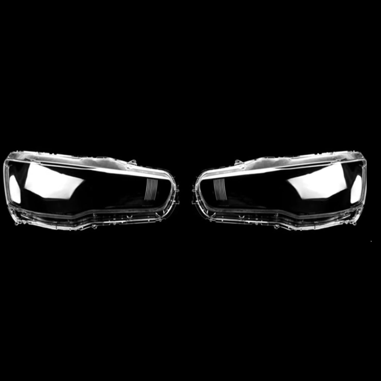 Clear Glass Headlamp Lens Compatible With Mitsubishi For Lancer Ex 2010-2016 Car Clear Headlight Cover Headlamps Transparent Lampshade Shell Accessories(Left)