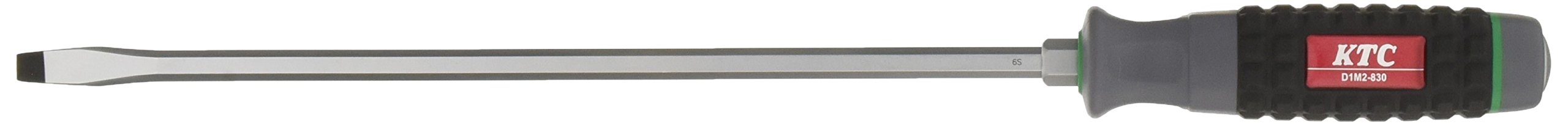 Kyoto Tool (KTC) Resin Handle Screwdriver Long Shaft Slotted Type 8 Negative D1M2830