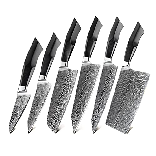 Set Cuchillos Cocina 6 Piezas Acero Inox