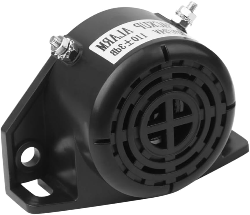 CHILDWEET 12V Vehicle Horn for Forklift and Truck Round Loudspeaker Alarm for Heavy Duty Engineering Applications