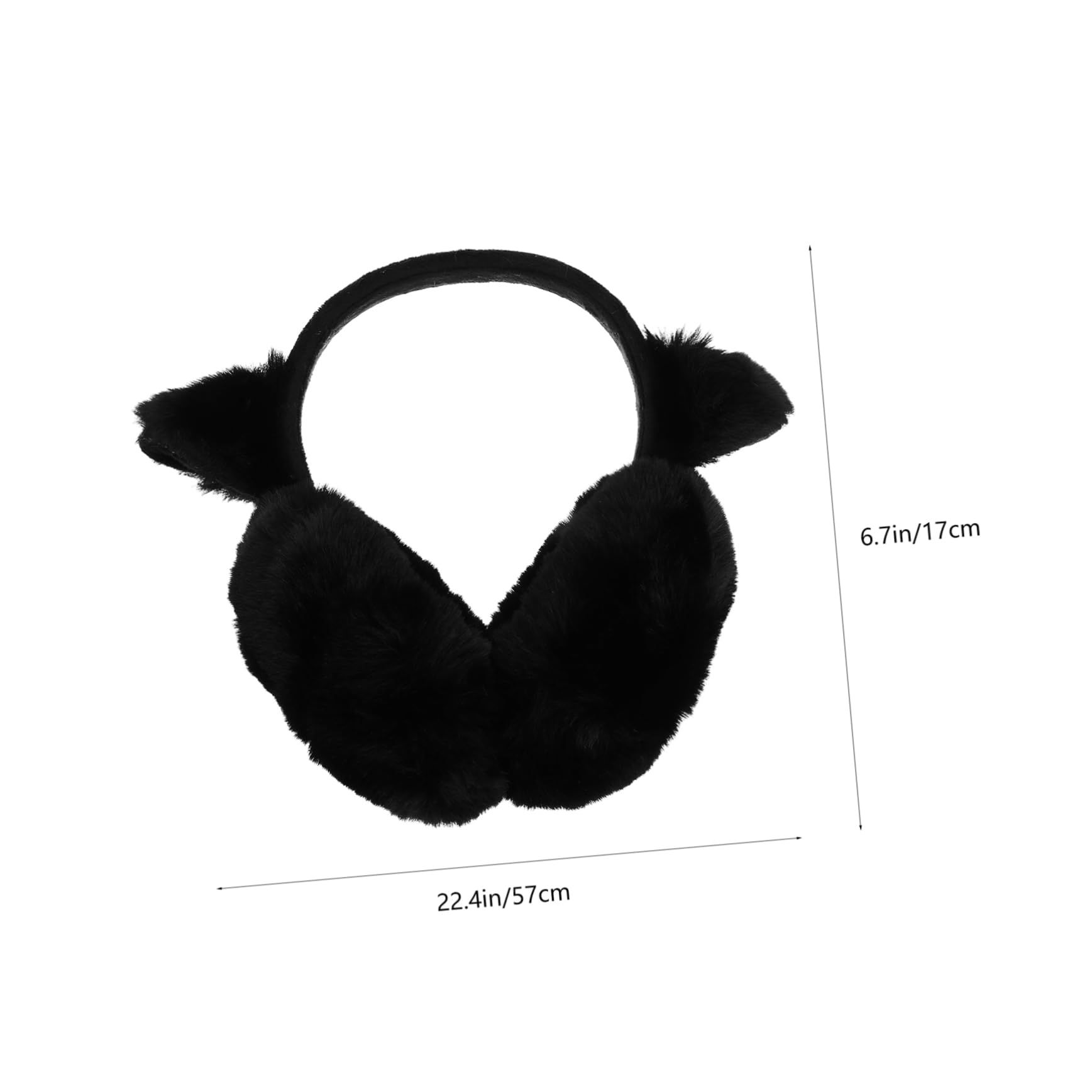 TOVINANNA Earmuffs for Women Winter Warmth Acrylic Wool Cat Ear Mask Adorable Face Mask for Outdoor Activities Cold Protection