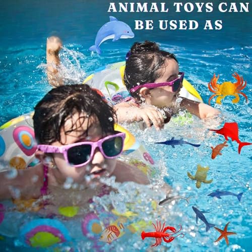 Image of Realistic Underwater SEA Animal Toys for Kids 3+| Realistic Figurine 17PCS Ocean Water Animal Creatures Action Figures for Boys and Girls Birthday Gift for Children Education | Decoration Item