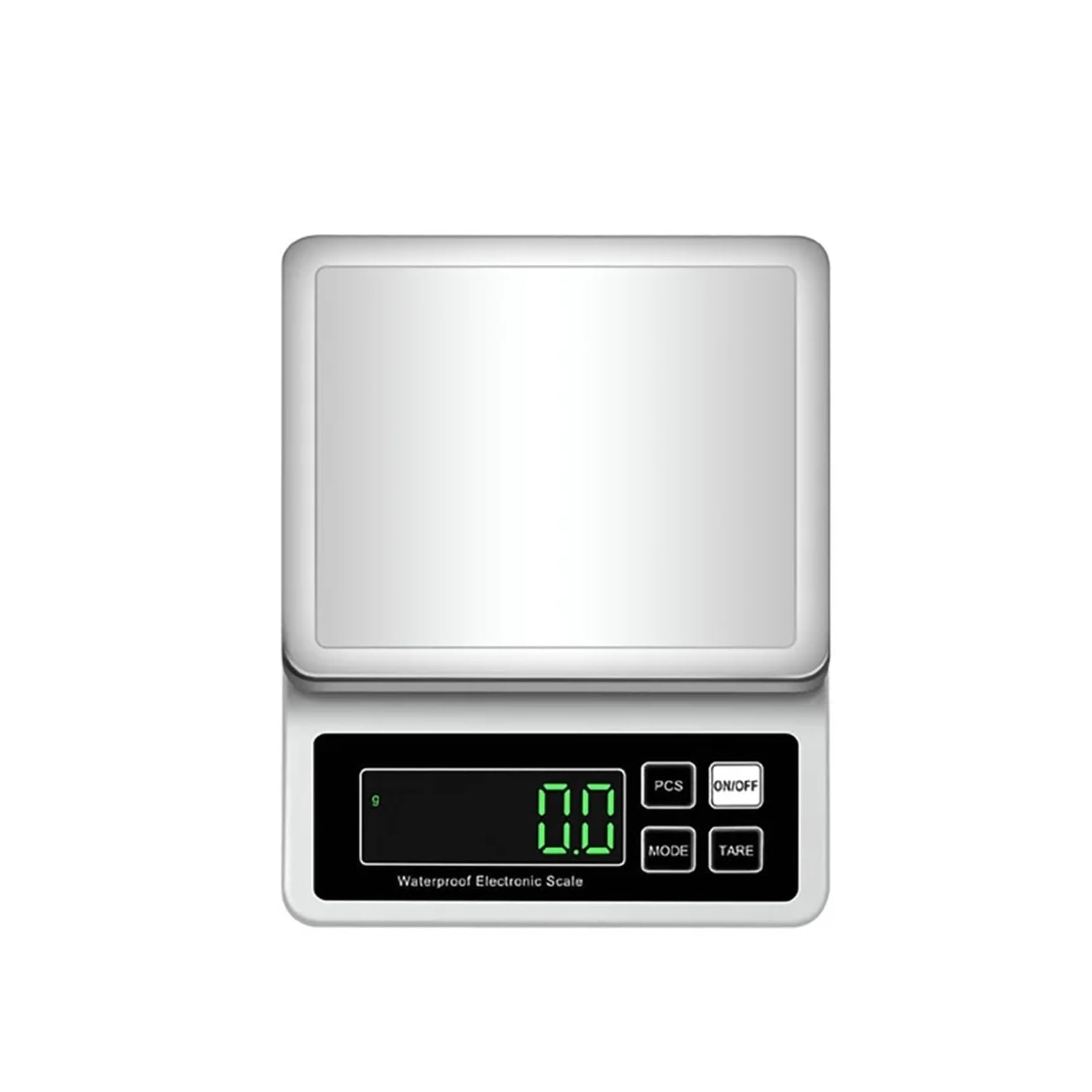 Bilance digitali, Bilancia da cucina IP67 completamente impermeabile 0,1 g/1 g in acciaio inossidabile, bilance elettroniche(White 10Kg 1g)