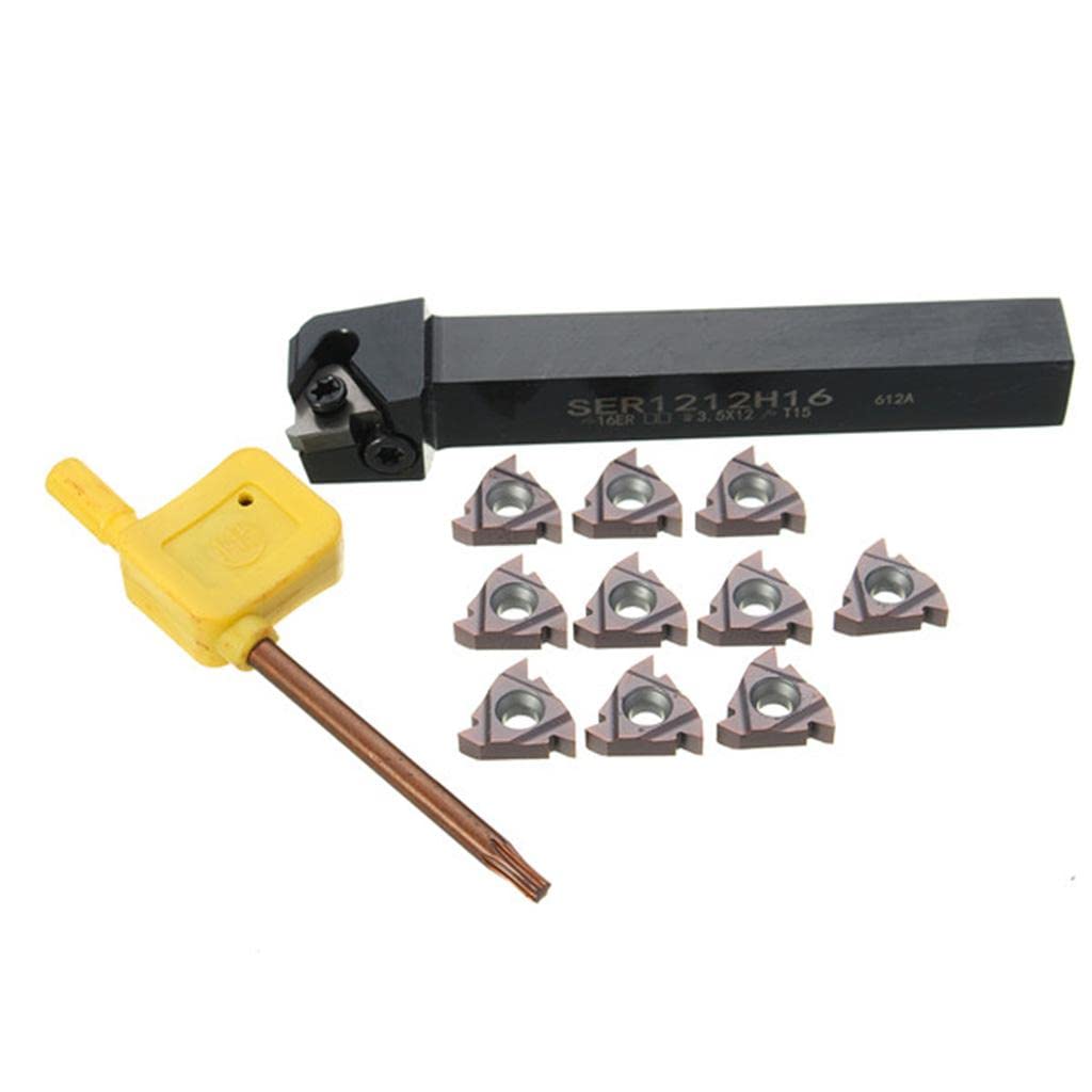 Portaherramientas para Torno CNC, Insertos de Cojinete, Llave para