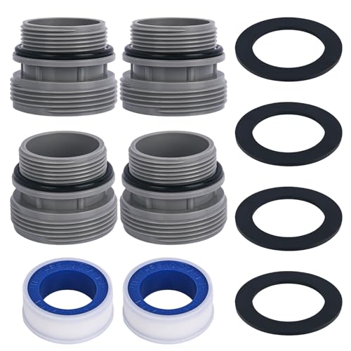 BOOCII 4560 - Kit de adaptadores de conversión de manguera compatible con Intex Coleman de 40 mm a 1 1/2 pulgadas para bomba de piscina Hayward Intex, filtro de arena para piscinas sobre el suelo,