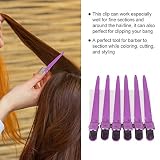 Spinki do włosów, 12pcs / Box Spinki do włosów Hairdressing Salon Sekcja Spinki do stylizacji, 6 kolorów Klipy do stylizacji fryzjerskie, klip do włosów (fioletowy)