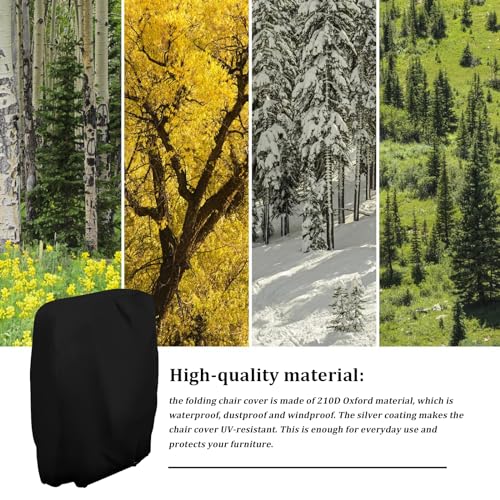 Vegena Funda protectora para sillas plegables y apilables de jardín 7
