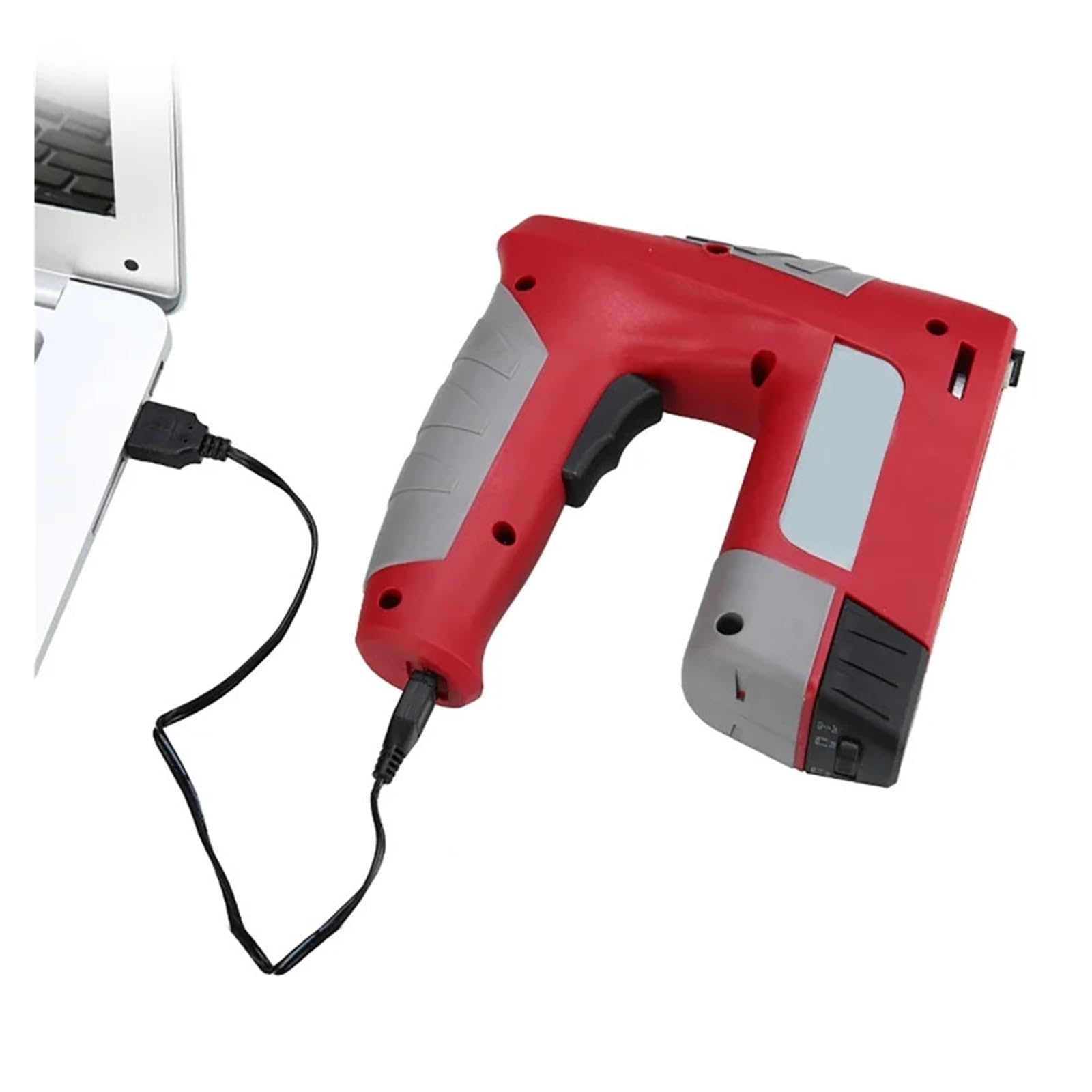 Zszywacz Elektryczny Zszywacz Zszywacz Bezprzewodowy Pistolet Do Gwoździ Zszywacz Meblowy Do Zszywek Ramowych Obróbka Drewna USB Akumulator Z 2500 Szt. Gwoździ Do mocowania materiałów, dekoracji, stol