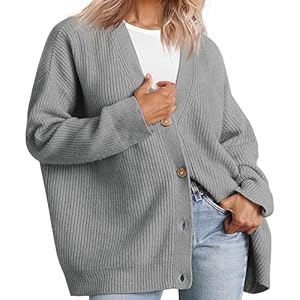 Cashmere Cardigan, 2023 Cashmere Cardigan For Women, Women Cashmere Cardigan, Cardigans For Women Trendy (S,Grey)