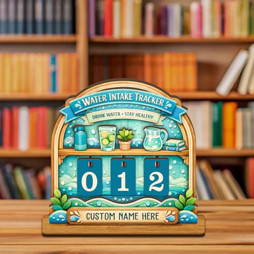 Personalized Water Intake Tracker Sign, Daily Water Tracker Board, Hydration Tracker Board, Custom Water Drinking Tracker, Motivation Hydration Tracker, Healthy Habit Tracker Gift