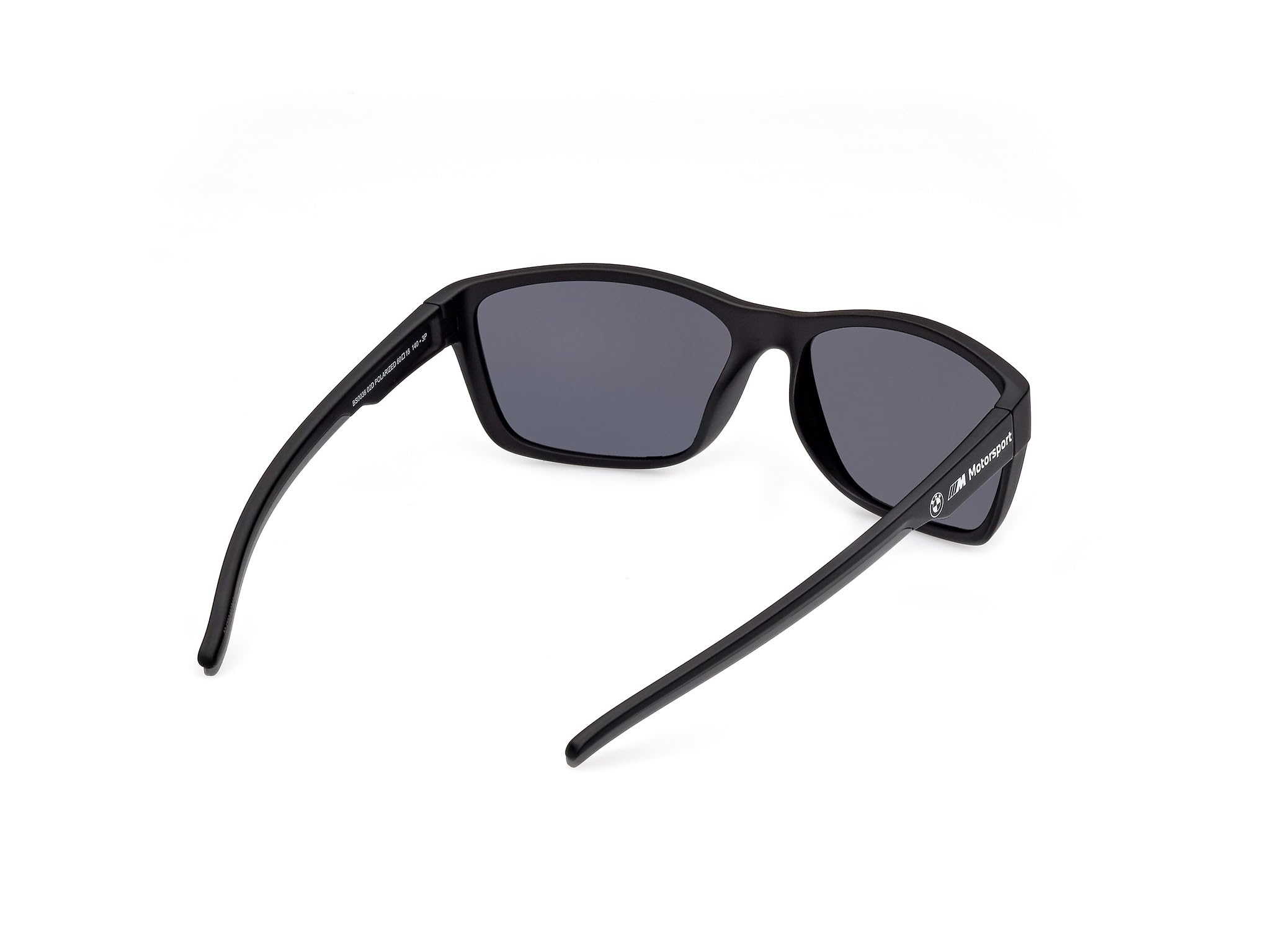 BMW MOTORSPORT Herren Bs0036 BMW M Motorsport BS0036 Herren-Sonnenbrille, leichte Sonnenbrille, Navigator-Linsenform, polarisierte Rauchgläser, mattschwarz