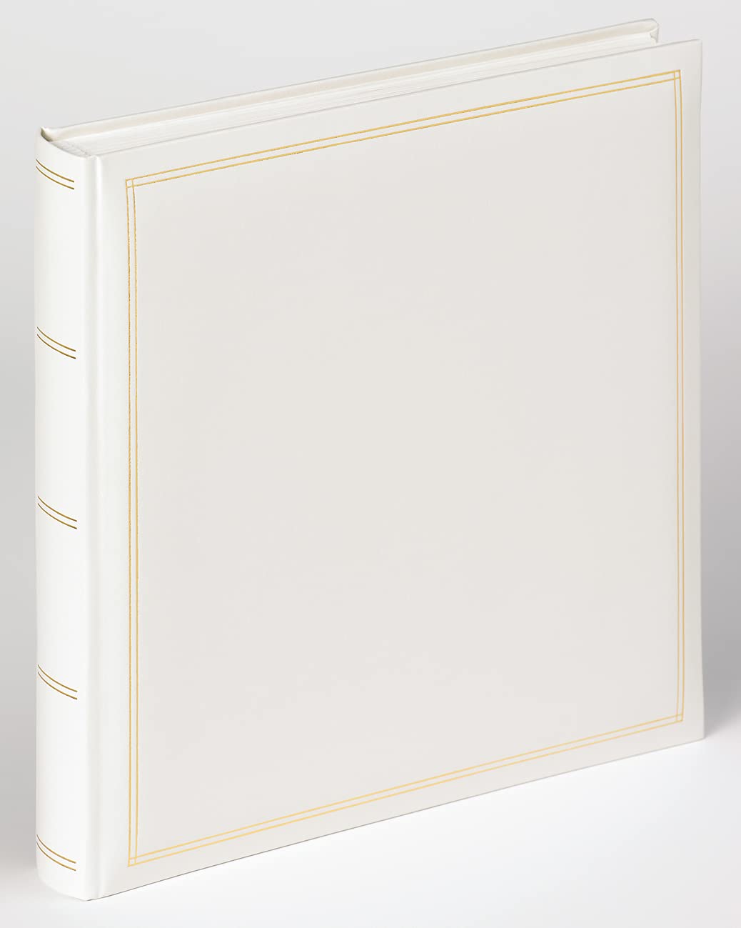 walther design Photo Album White 34 x 33 cm Imitation Leather with Embossing, Monza FA-260-W