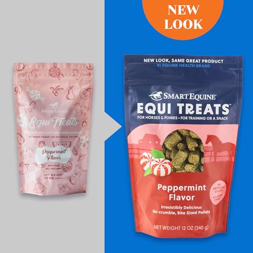 Uckele SmartEquine Equi Treats, Peppermint Flavor, 4 lb Bag | Made with Timothy Grass & Sunflower Meal | Low ESC & Starch | Bite-Sized | No Added Sugar | Cookies for Horses - Image 7