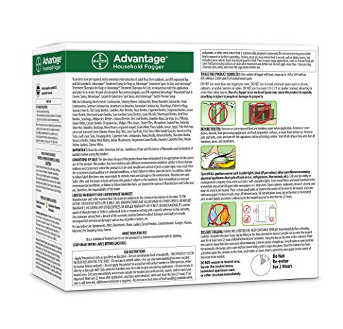 Advantage Flea And Tick Household Fogger, Three 2 Oz Canisters #TOP3