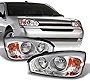 AKKON - For Chevy Malibu OE Replacement Chrome Bezel Headlights Driver/Passenger Head Lamps Pair New